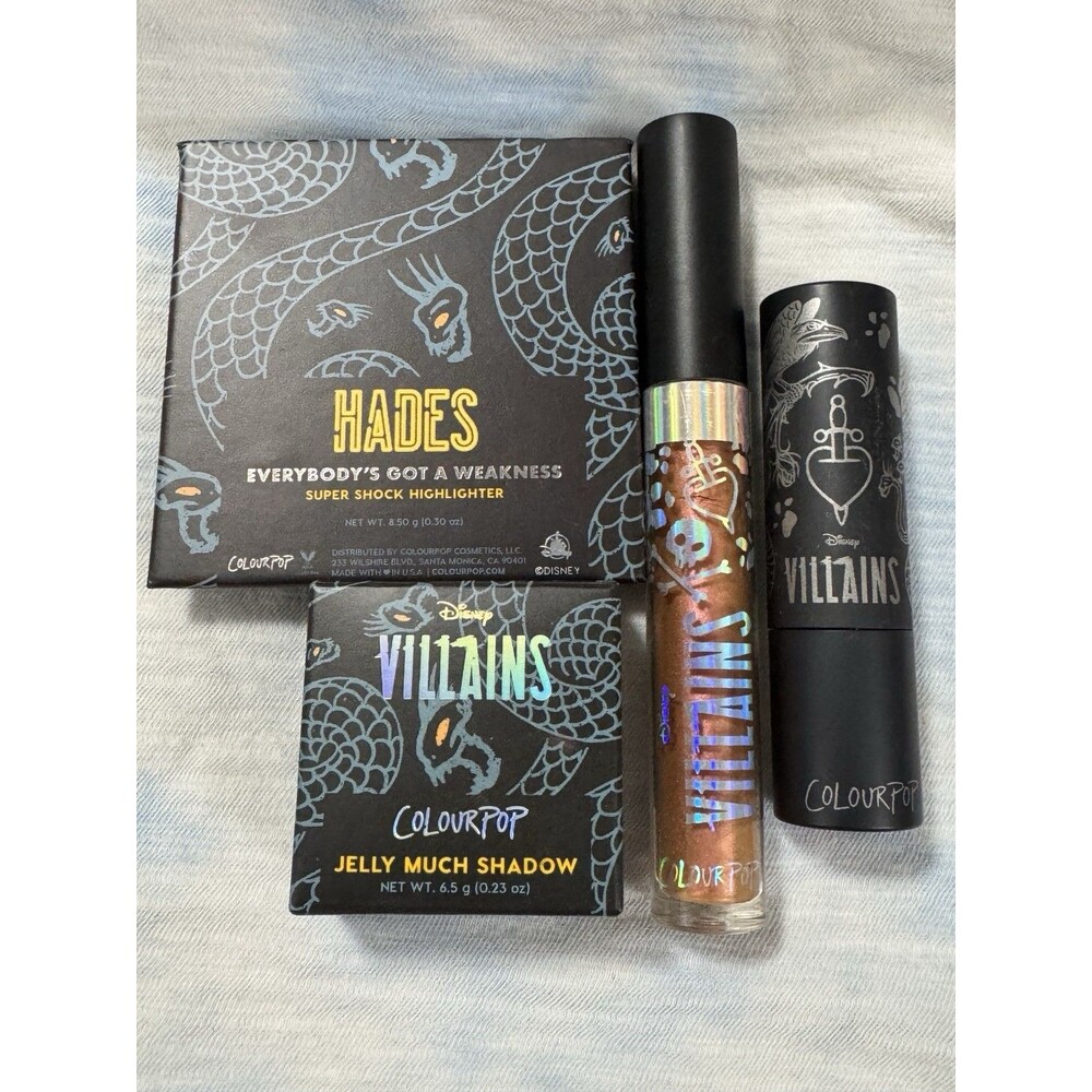 ColourPop Disney Villains Hades Makeup Bundle - Discontinued - New